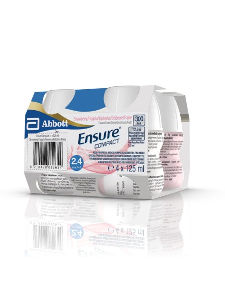 Ensure Compact Fragola 4 Bottiglie da 125 ml