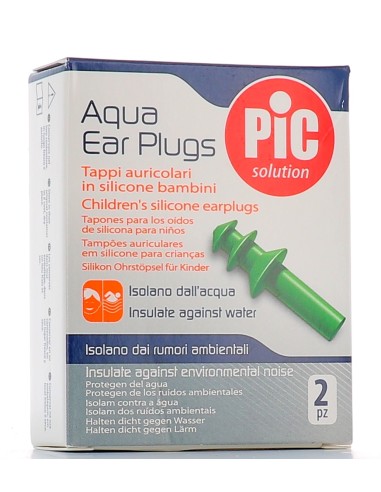 Pic Solution Aqua Bimbo Tappi Auricolari per Bambini 2 Pezzi