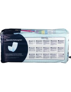 PANNOLONE PER INCONTINENZA RETTANGOLARE SENZA BARRIERA IMPERMEABILE SERENITY CLASSIC 30 PEZZI 2