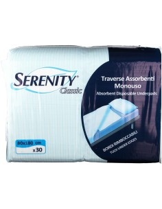 TRAVERSA SALVAMATERASSO PER INCONTINENZA SERENITY CLASSIC RIMBOCCABILE MISURA 80X180CM 30 PEZZI