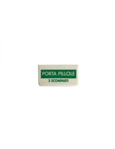 PORTAPILLOLE 3 SCOMPARTI