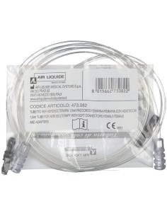 TUBO PER AEROSOL LUNGHEZZA 1,5 M + RACCORDO FEMMINA/FEMMINA + 2 ADATTATORI