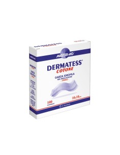 GARZA COMPRESSA MASTER-AID DERMATESS COTONE 36X40CM 12 PEZZI