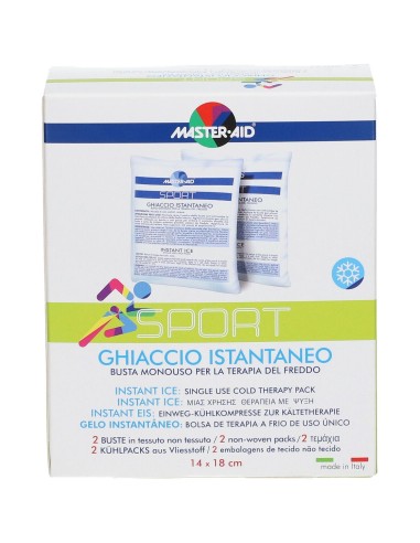 GHIACCIO ISTANTANEO MASTER-AID SPORT PER TERAPIA DEL FREDDO 2 PEZZI