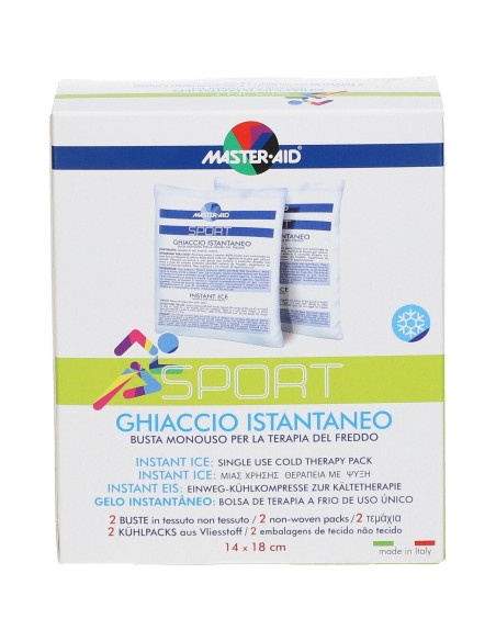 GHIACCIO ISTANTANEO MASTER-AID SPORT PER TERAPIA DEL FREDDO 2 PEZZI