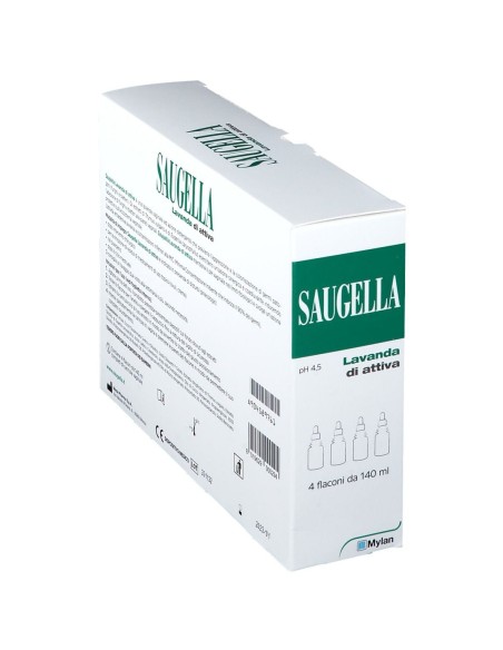 SAUGELLA LAVANDA VAGINALE ATTIVA 140 ML 4 PEZZI