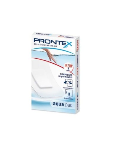 GARZA COMPRESSA PRONTEX AQUA PAD 5X7CM