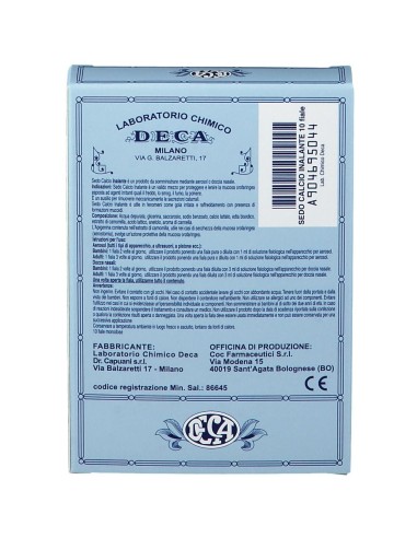 SEDO CALCIO INALANTE SOLUZIONE AEROSOL 10 FIALE 2 ML