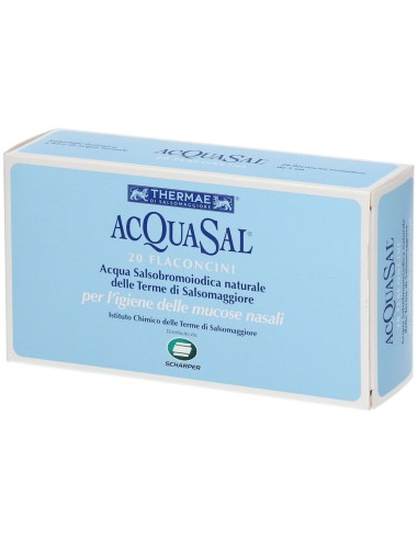 ACQUASAL SOLUZIONE ISOTONICA IRRIGAZIONE NASALE ACQUA TERMALE 20 FLACONCINI MONODOSE 5 ML
