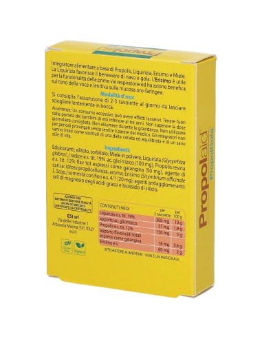 ESI PROPOLAID TAVOLETTE GOLA MIELE 30 TAVOLETTE