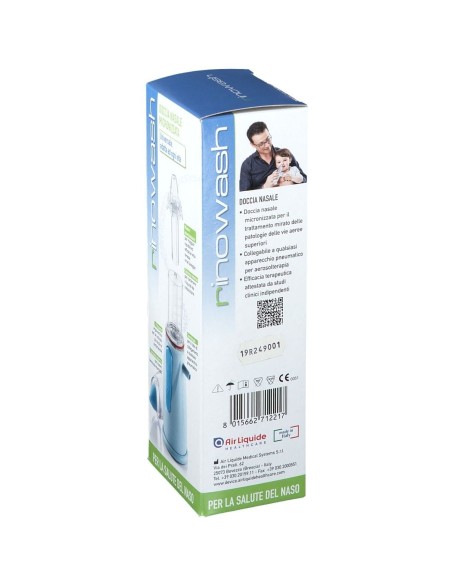 AEROSOL PER ALTE VIE RESPIRATORIE RINOWASH COLORE AZZURRO CON CAMPANA UNIVERSALE