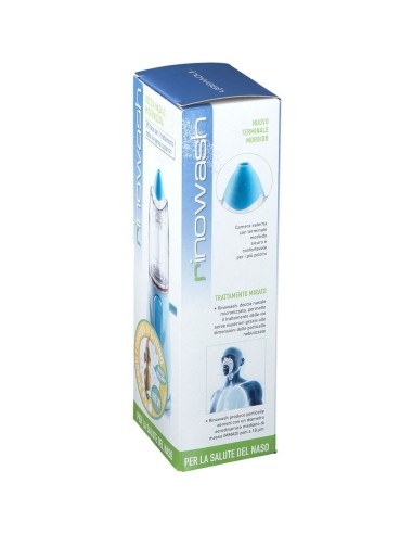 AEROSOL PER ALTE VIE RESPIRATORIE RINOWASH COLORE AZZURRO CON CAMPANA UNIVERSALE