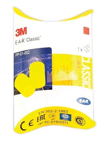 EAR TAPPO AURICOLARE IN SPUGNA 2 PEZZI
