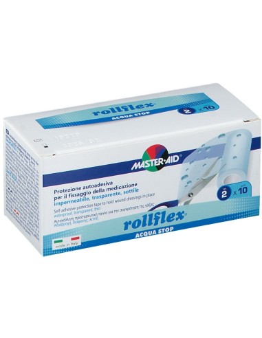 CEROTTO ADESIVO IMPERMEABILE MASTER-AID ROLLFLEX ACQUASTOP 2X10