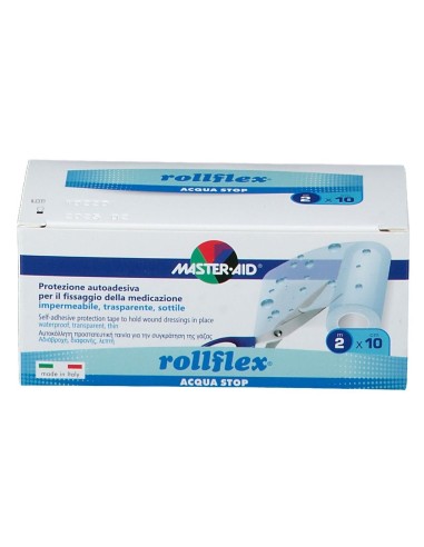 CEROTTO ADESIVO IMPERMEABILE MASTER-AID ROLLFLEX ACQUASTOP 2X10