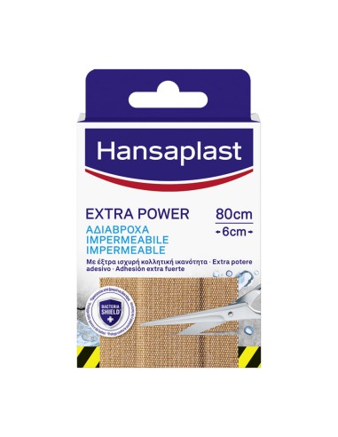 CEROTTO IN STRISCIA HANSAPLAST EXTRAPOWER 80CMX6CM 8 PEZZI