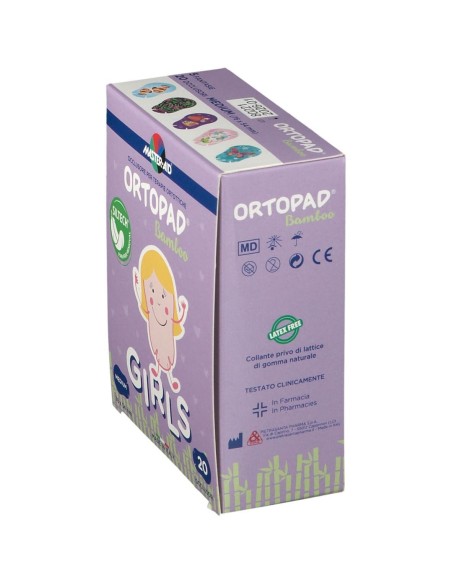 CEROTTO OCULARE PER ORTOTTICA ORTOPAD GIRLS M 5,4X7,6 20 PEZZI