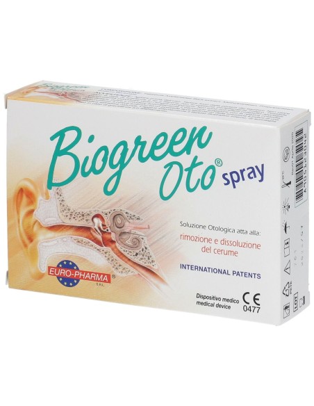 SOLUZIONE OTOLOGICA BIOGREEN OTO SPRAY RIMOZIONE E DISSOLUZIONE CERUME 13 ML