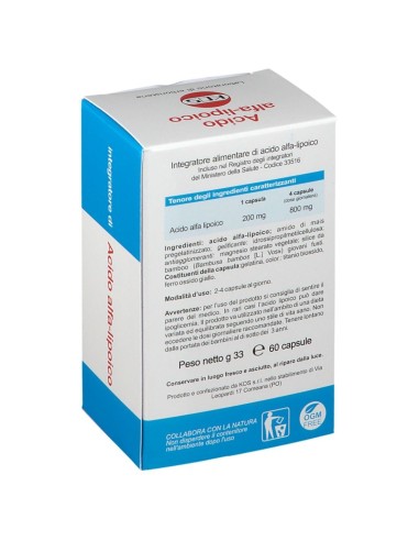 KOS ACIDO ALFA LIPOICO 60 CAPSULE