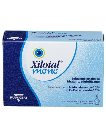 SOLUZIONE OFTALMICA IDRATANTE LUBRIFICANTE XILOIAL 20 MONODOSE DA 0,5ML