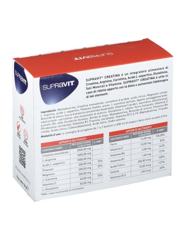 SUPRAVIT CREATINA GRANULATO 20 BUSTINE