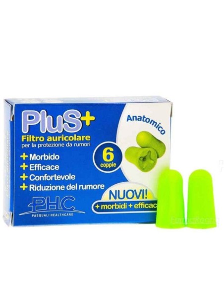 SCUDO FILTRO AURICOLARE PLUS SNR 37 DB 5-11MM 6 PAIA