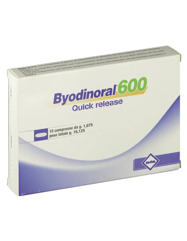 BYODINORAL 600 15 COMPRESSE
