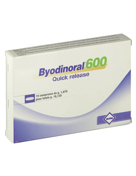 BYODINORAL 600 15 COMPRESSE