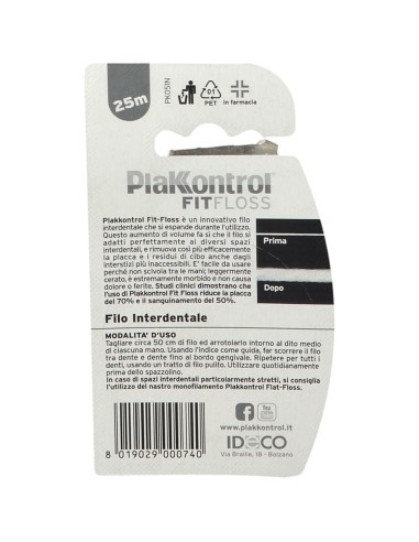 PLAKKONTROL FIT FLOSS FILO 25 M