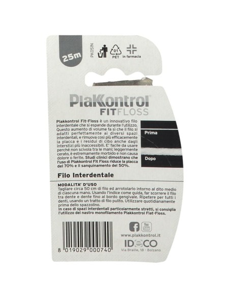 PLAKKONTROL FIT FLOSS FILO 25 M