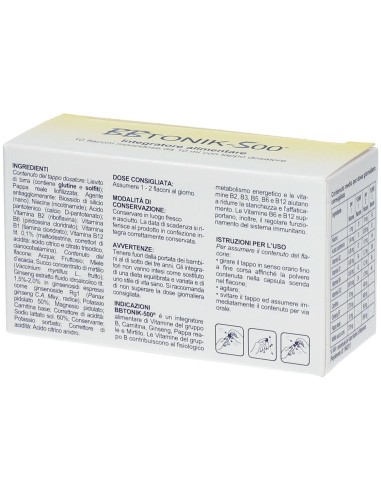 BBTONIK 500 10 FLACONI 10 ML