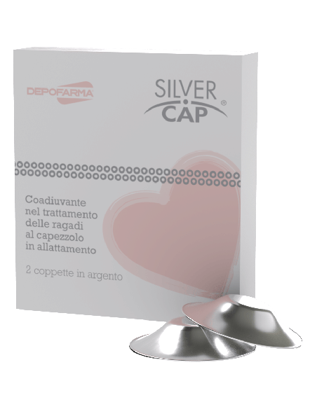 SILVER CAP COPPETTE IN ARGENTO COPRI CAPEZZOLI PER ALLATTAMENTO 2 PEZZI