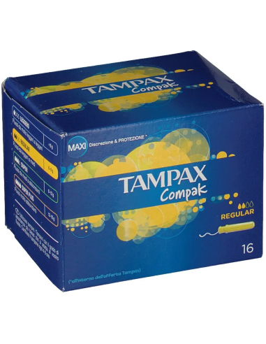 TAMPAX COMPAK REGULAR 16 PEZZI