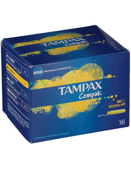 TAMPAX COMPAK REGULAR 16 PEZZI