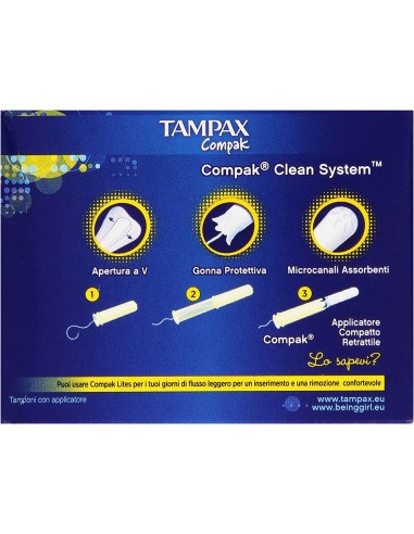 TAMPAX COMPAK REGULAR 16 PEZZI