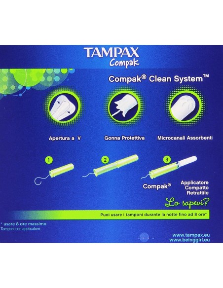 TAMPAX COMPAK SUPER 16 PEZZI