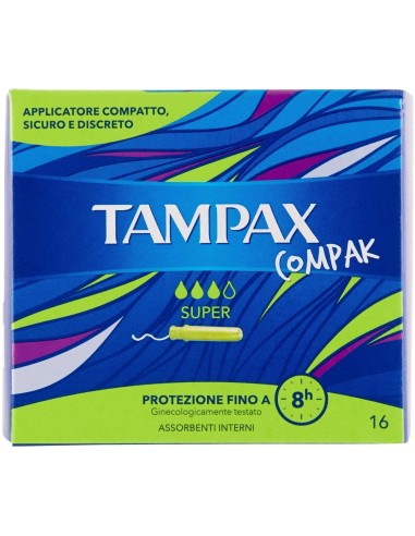 TAMPAX COMPAK SUPER 16 PEZZI