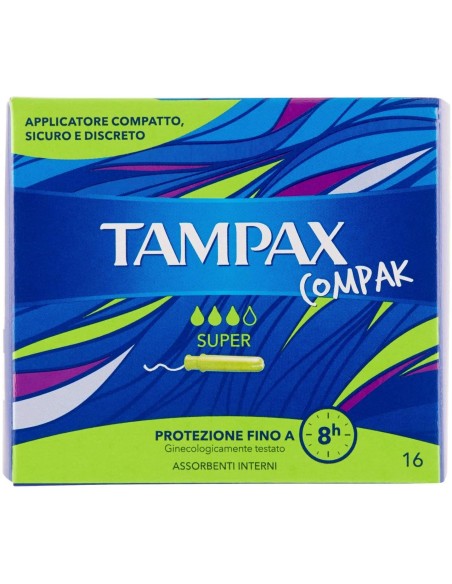 TAMPAX COMPAK SUPER 16 PEZZI