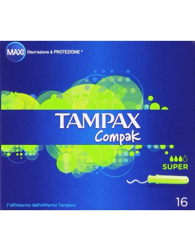 TAMPAX COMPAK SUPER 16 PEZZI