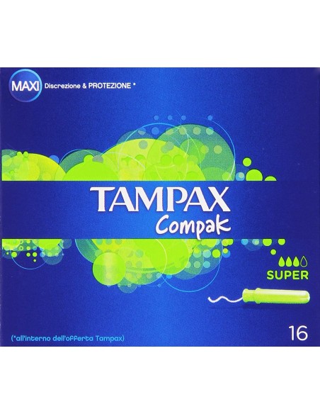 TAMPAX COMPAK SUPER 16 PEZZI