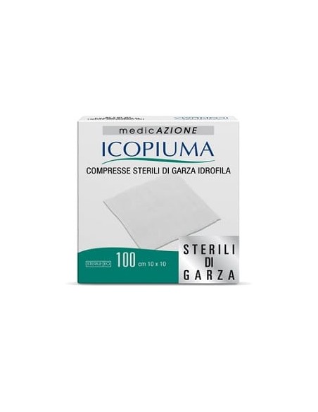 ICOPIUMA GARZA COMPRESSA IDROFILA 10X10CM 100 PEZZI