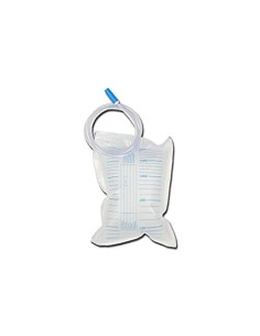 SACCA RACCOLTA URINA DA LETTO IN PVC NON STERILE VOLUME 2 LITRI TUBO LUNGHEZZA 130 CM 30 PEZZI