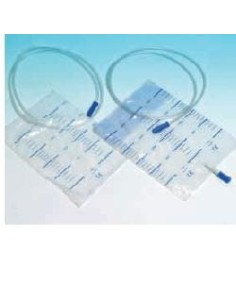 SACCA RACCOLTA URINA DA LETTO IN PVC NON STERILE VOLUME 2 LITRI TUBO LUNGHEZZA 130 CM 30 PEZZI