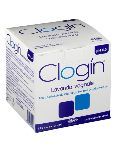 CLOGIN LAVANDA VAGINALE 5 FLACONI DA 100 ML + 5 CANNULE VAGINALI MONOUSO