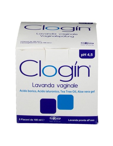 CLOGIN LAVANDA VAGINALE 5 FLACONI DA 100 ML + 5 CANNULE VAGINALI MONOUSO