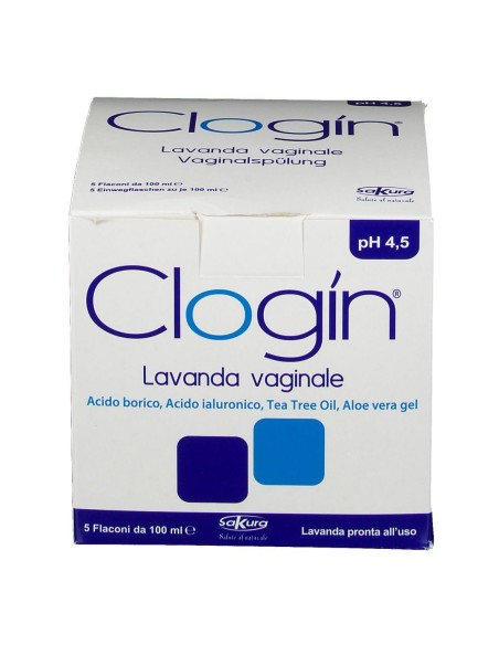 CLOGIN LAVANDA VAGINALE 5 FLACONI DA 100 ML + 5 CANNULE VAGINALI MONOUSO