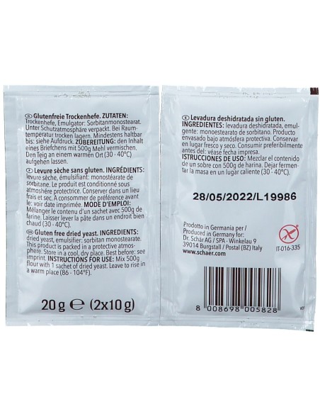 SCHAR LIEVITO SECCO 2 BUSTINE DA 10 G