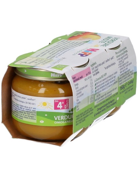 HIPP BIO HIPP BIO OMOGENEIZZATO VERDURE MISTE 2X80 G