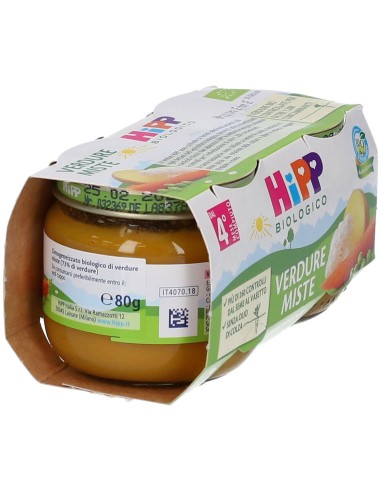 HIPP BIO HIPP BIO OMOGENEIZZATO VERDURE MISTE 2X80 G